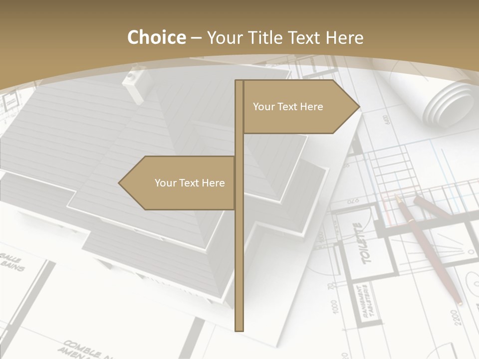 Plan Composition Residence PowerPoint Template