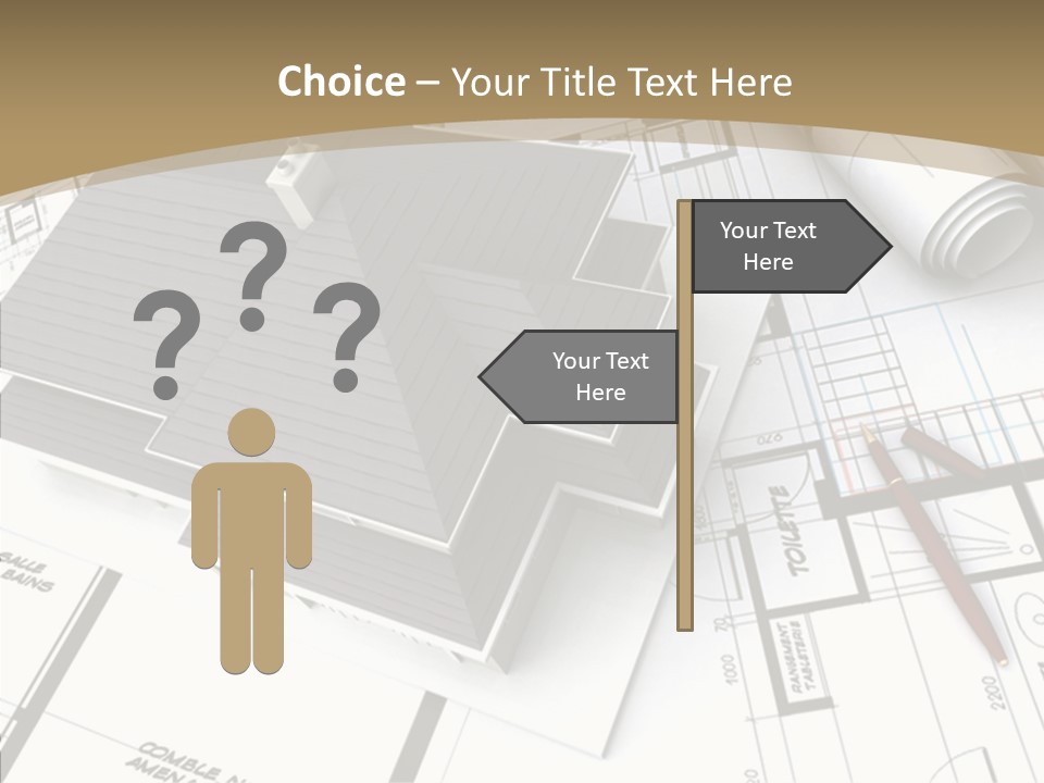 Plan Composition Residence PowerPoint Template