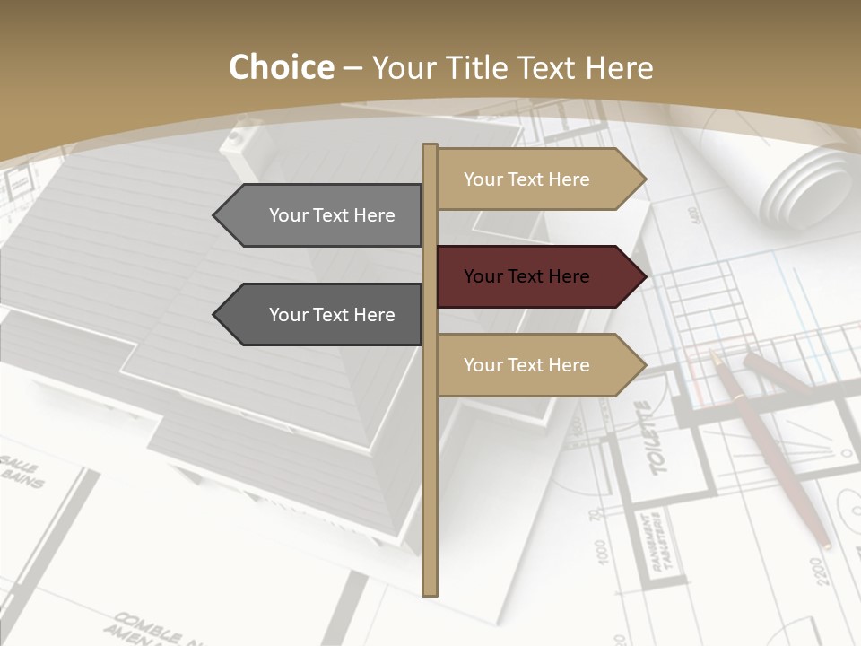 Plan Composition Residence PowerPoint Template