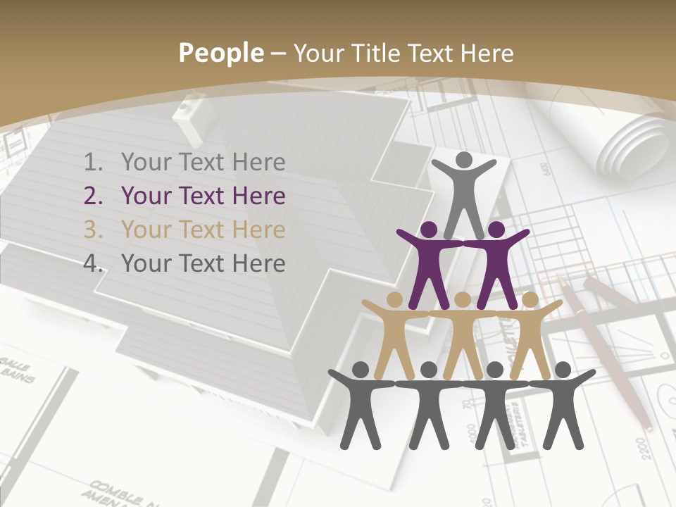 Plan Composition Residence PowerPoint Template