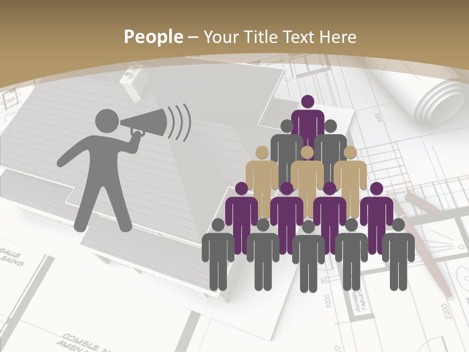 Plan Composition Residence PowerPoint Template