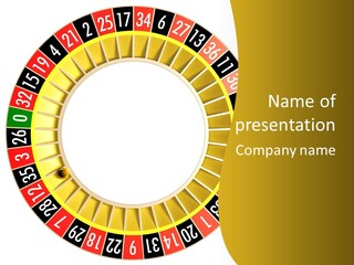 Number Slot Circle PowerPoint Template