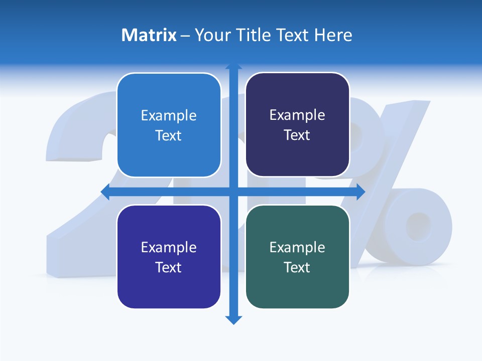 Symbol Marketing Statistics PowerPoint Template