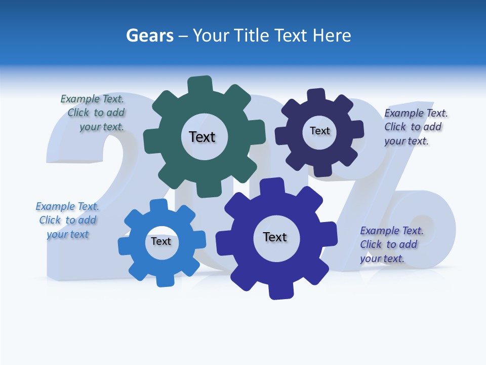 Symbol Marketing Statistics PowerPoint Template