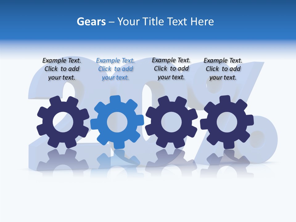 Symbol Marketing Statistics PowerPoint Template