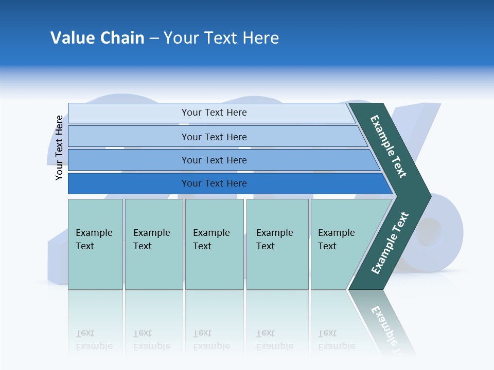 Symbol Marketing Statistics PowerPoint Template