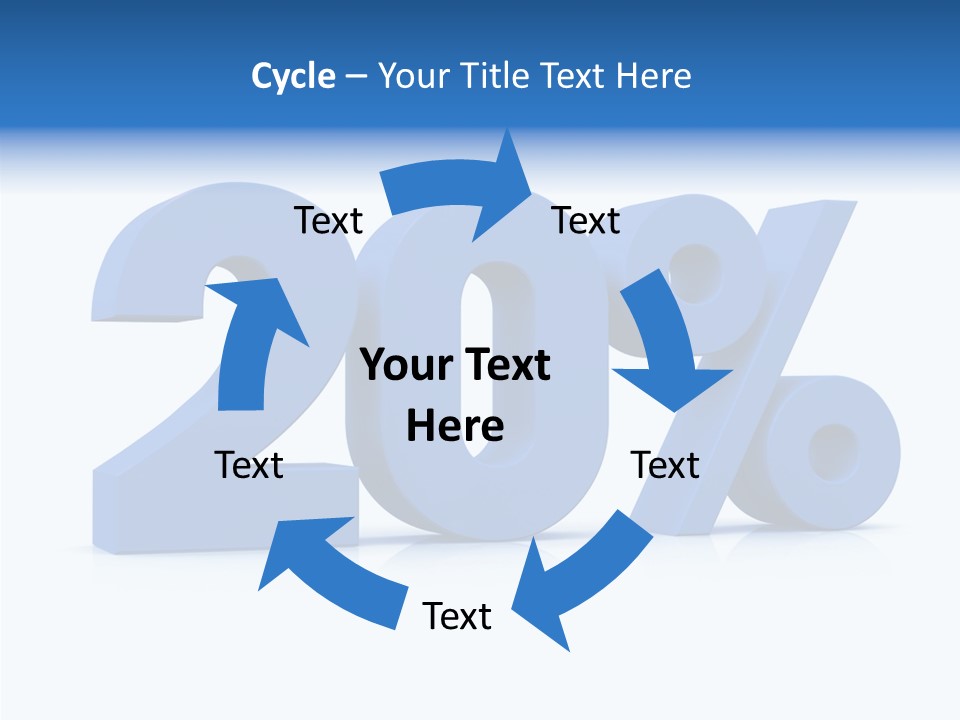 Symbol Marketing Statistics PowerPoint Template