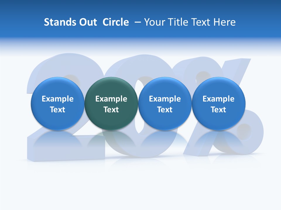 Symbol Marketing Statistics PowerPoint Template