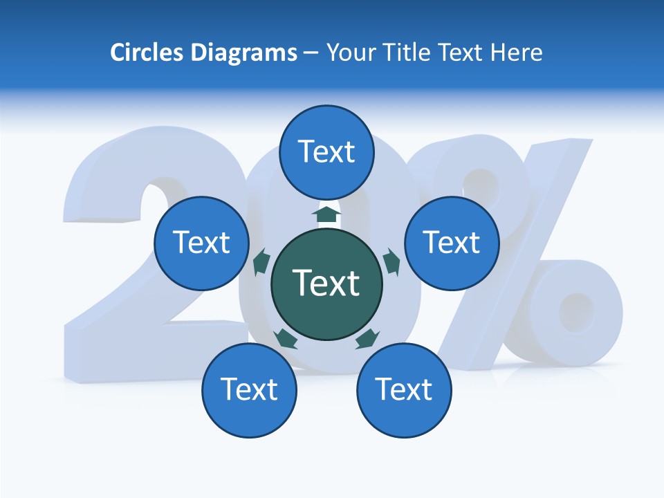 Symbol Marketing Statistics PowerPoint Template