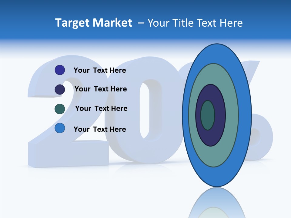 Symbol Marketing Statistics PowerPoint Template