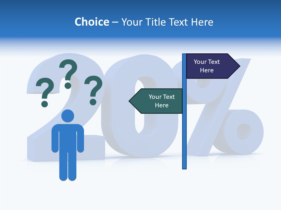Symbol Marketing Statistics PowerPoint Template