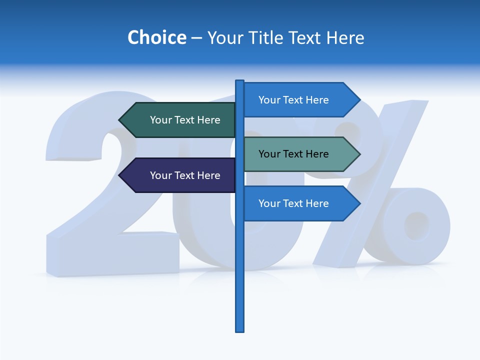 Symbol Marketing Statistics PowerPoint Template