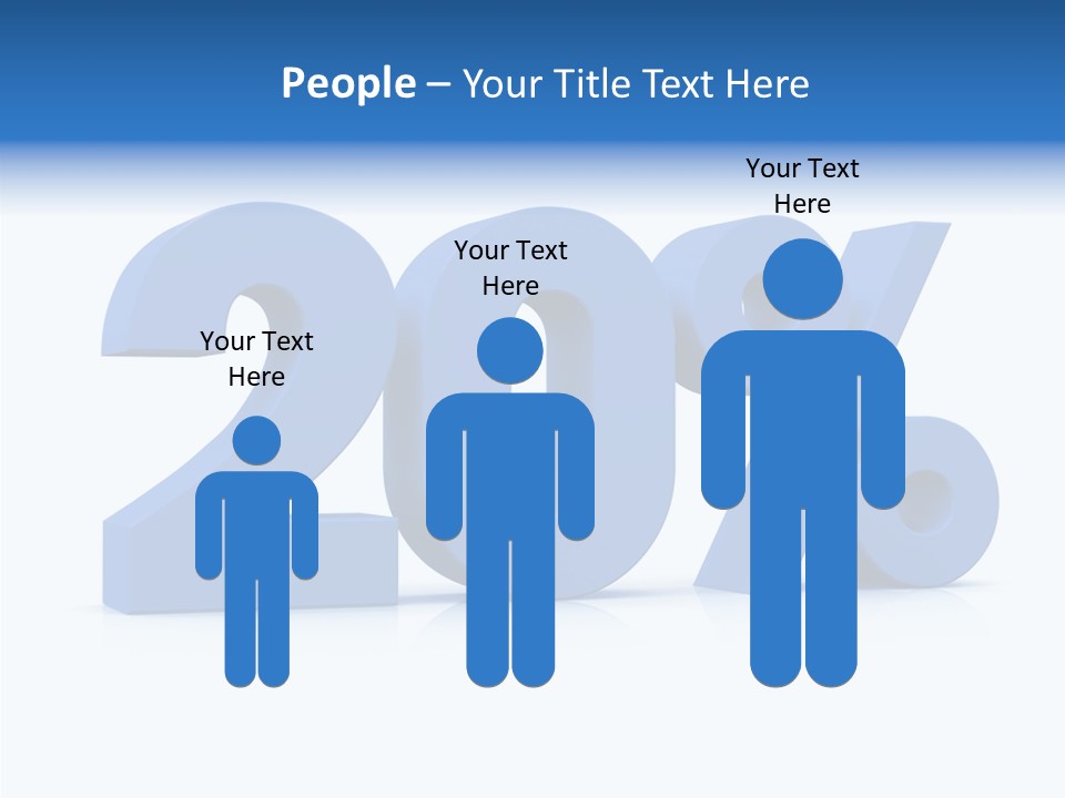 Symbol Marketing Statistics PowerPoint Template