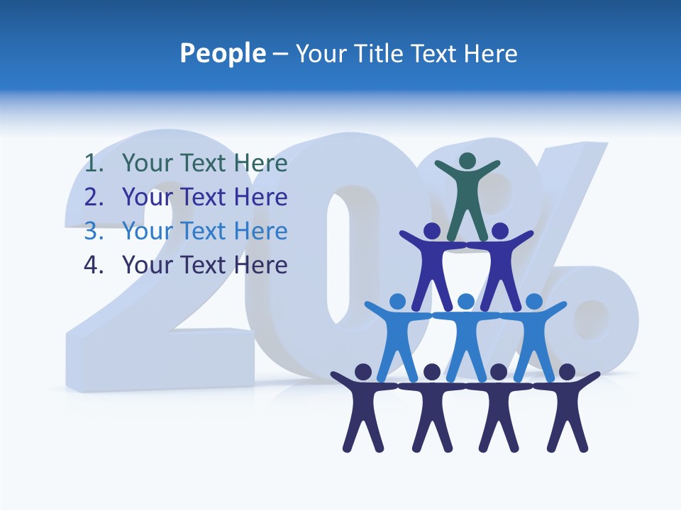 Symbol Marketing Statistics PowerPoint Template