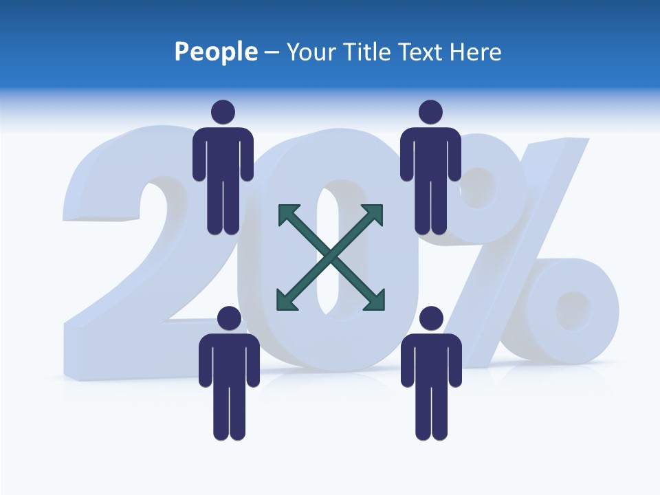 Symbol Marketing Statistics PowerPoint Template