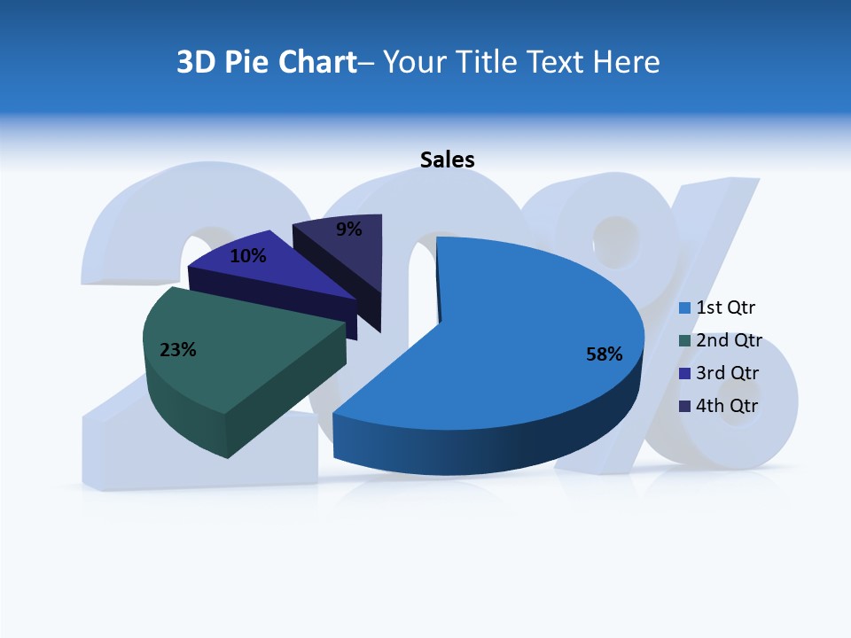 Symbol Marketing Statistics PowerPoint Template