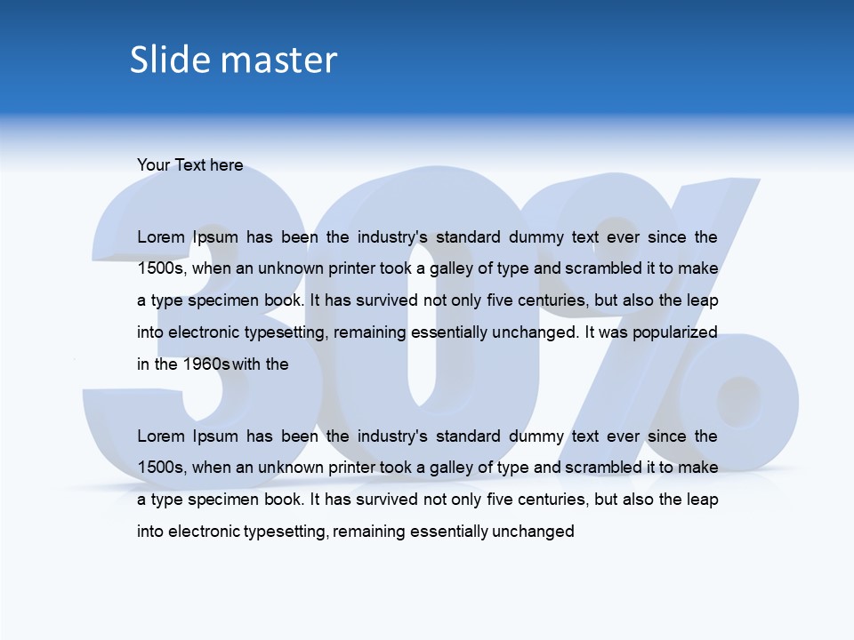 Sign Symbol Extruded PowerPoint Template