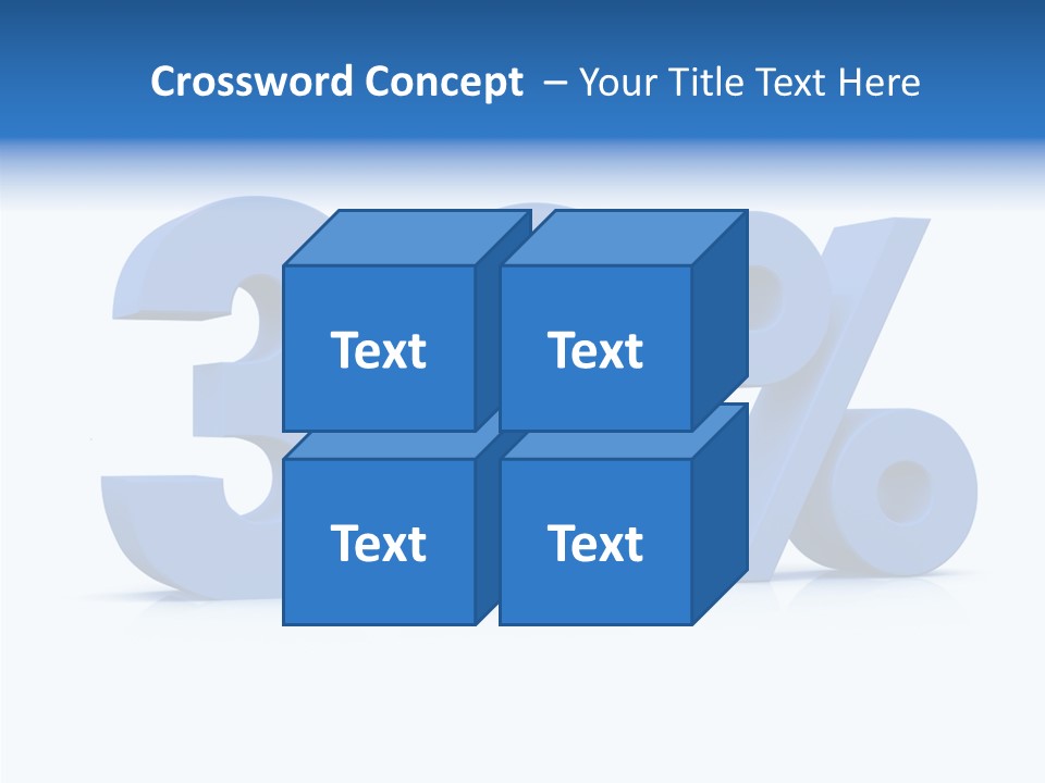 Sign Symbol Extruded PowerPoint Template