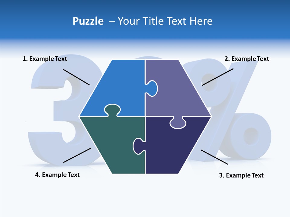 Sign Symbol Extruded PowerPoint Template