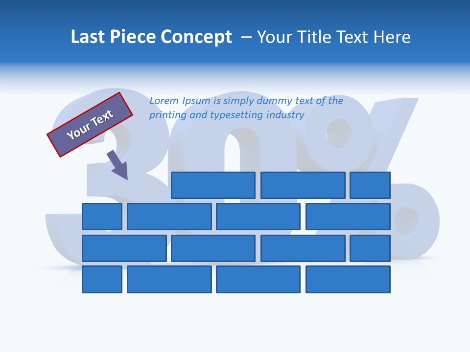 Sign Symbol Extruded PowerPoint Template