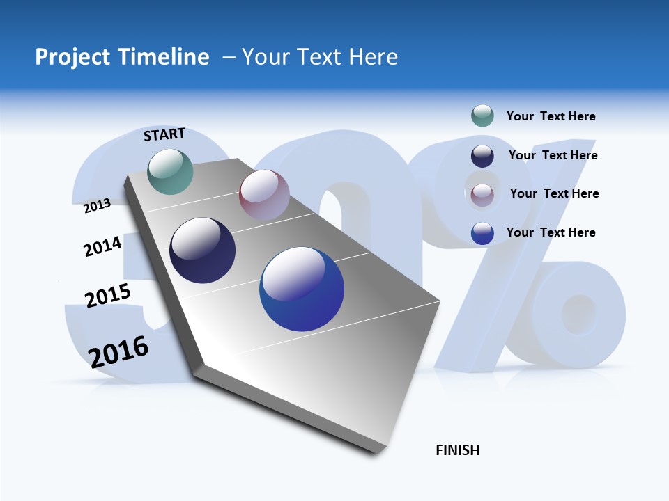 Sign Symbol Extruded PowerPoint Template