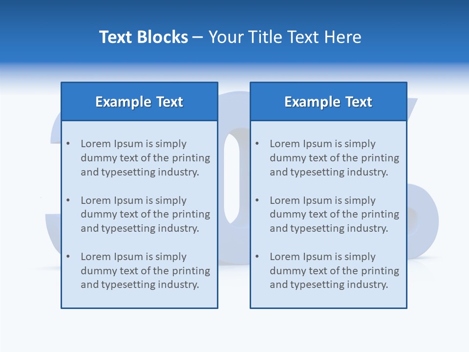 Sign Symbol Extruded PowerPoint Template