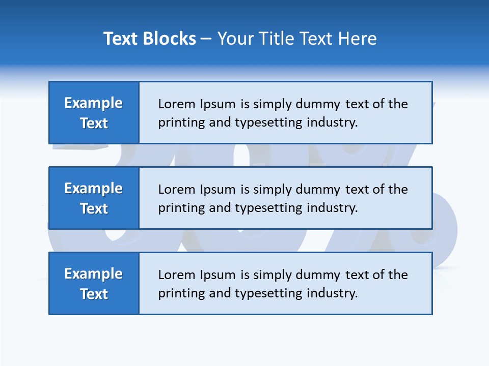 Sign Symbol Extruded PowerPoint Template