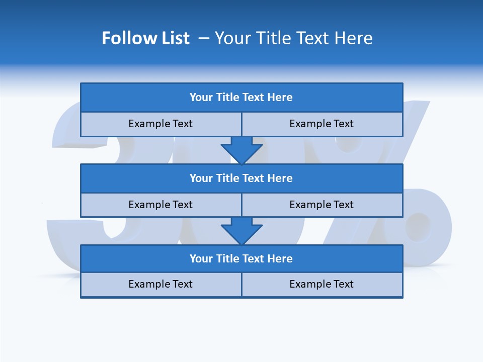Sign Symbol Extruded PowerPoint Template