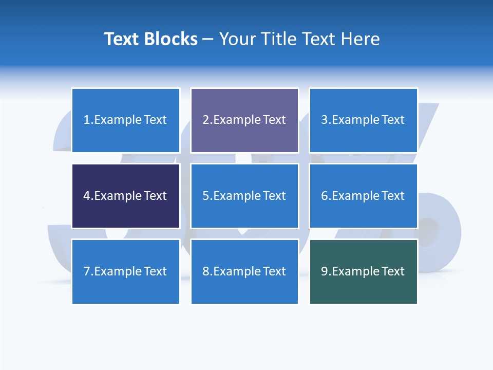 Sign Symbol Extruded PowerPoint Template