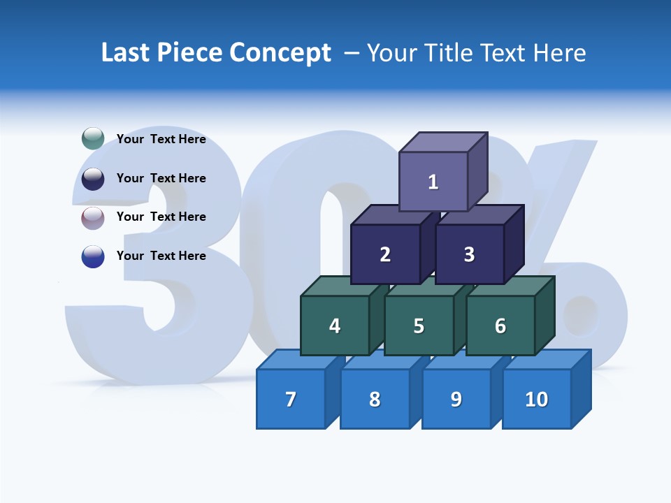 Sign Symbol Extruded PowerPoint Template