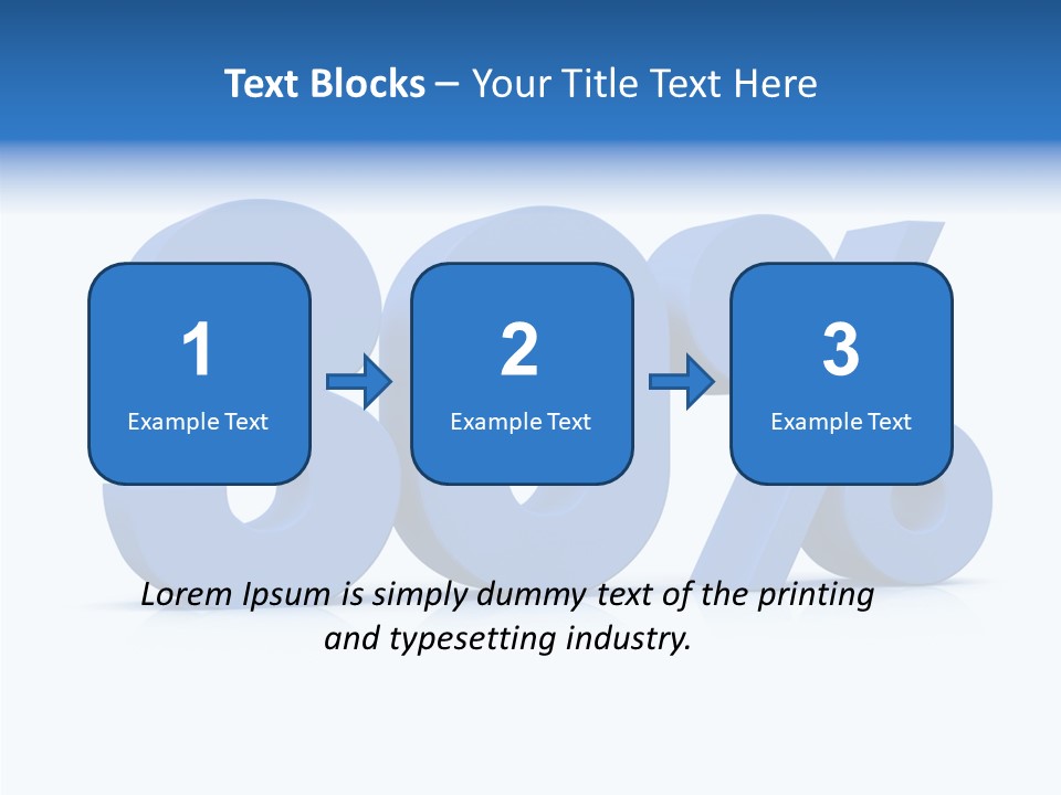 Sign Symbol Extruded PowerPoint Template