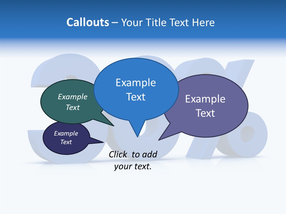 Sign Symbol Extruded PowerPoint Template