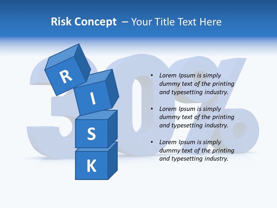 Sign Symbol Extruded PowerPoint Template