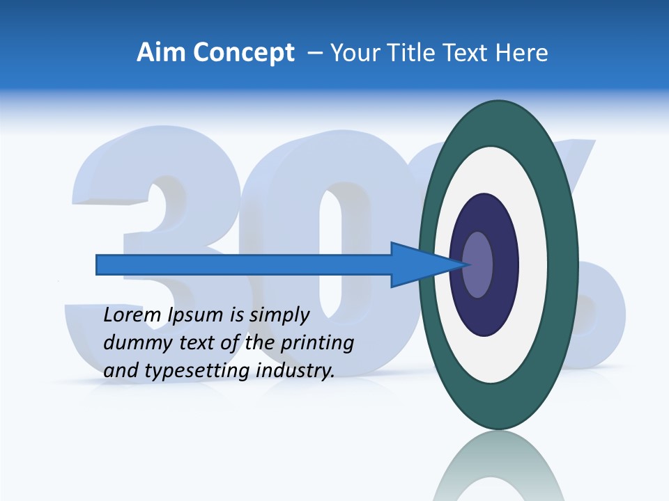 Sign Symbol Extruded PowerPoint Template