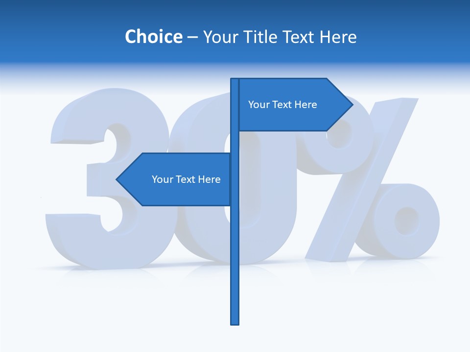 Sign Symbol Extruded PowerPoint Template