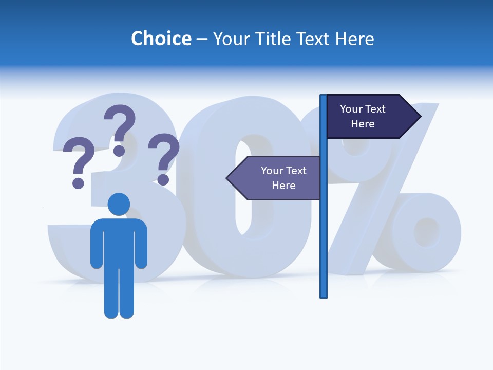 Sign Symbol Extruded PowerPoint Template