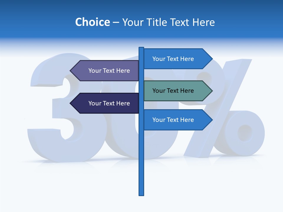 Sign Symbol Extruded PowerPoint Template