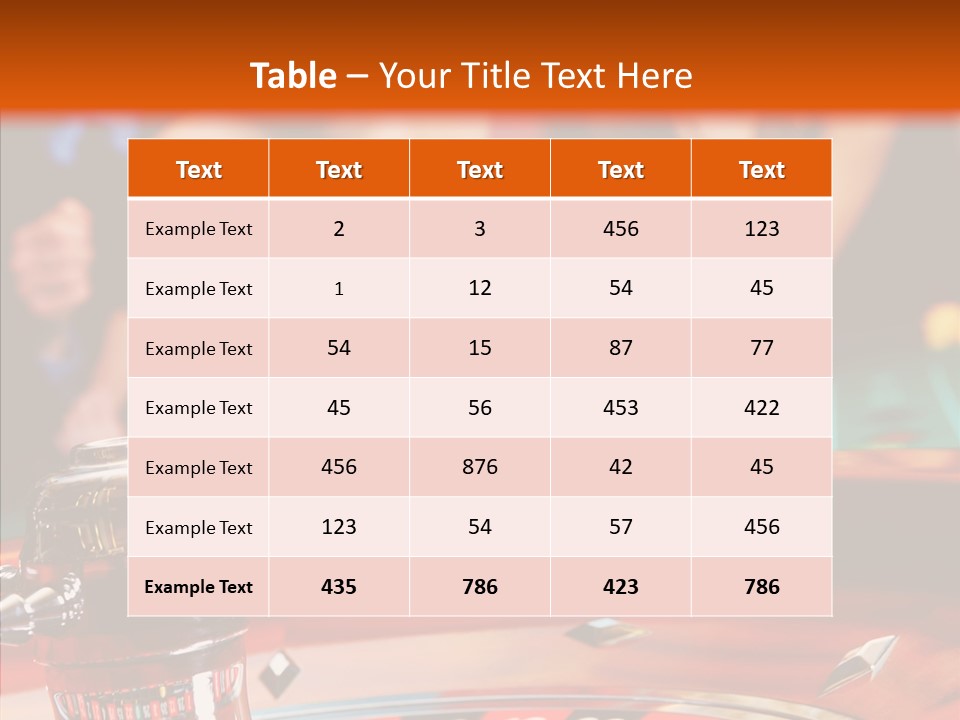 Li Ten Table Human PowerPoint Template