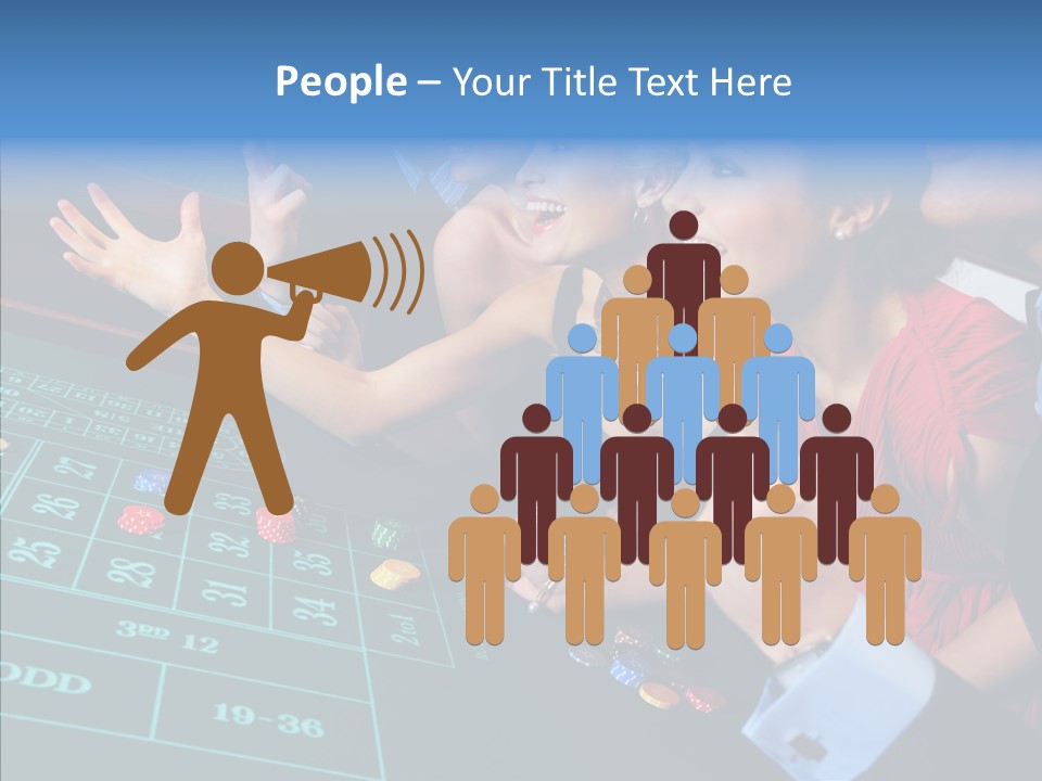 Bu Ine Figure People PowerPoint Template