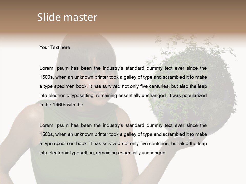 Care Beauty Teenagers PowerPoint Template