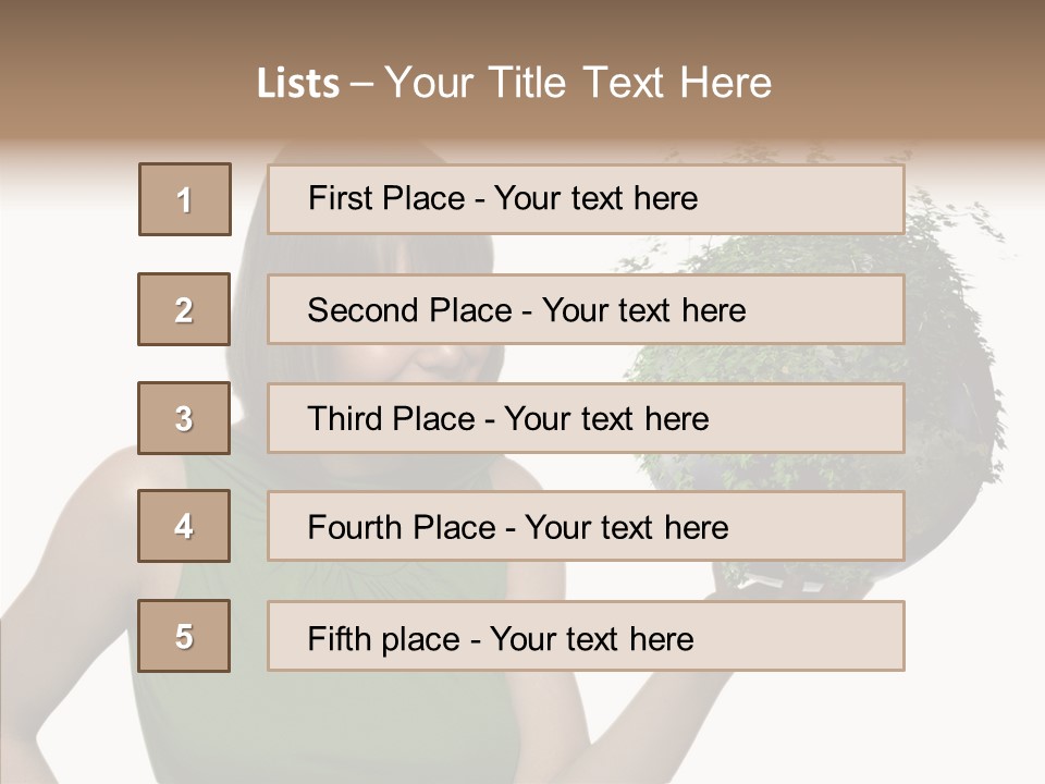 Care Beauty Teenagers PowerPoint Template