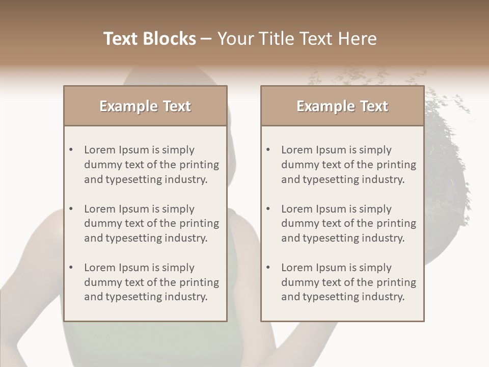 Care Beauty Teenagers PowerPoint Template