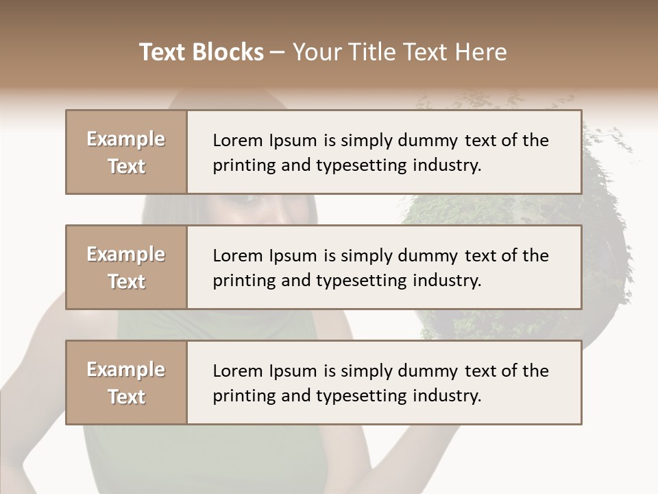 Care Beauty Teenagers PowerPoint Template