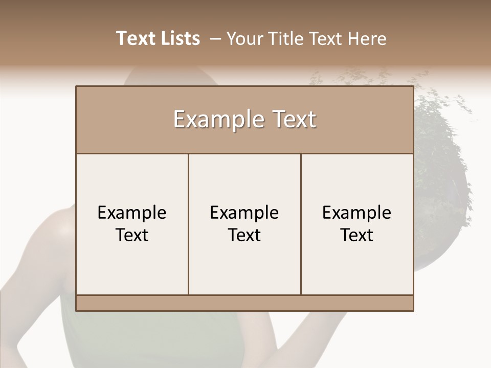 Care Beauty Teenagers PowerPoint Template