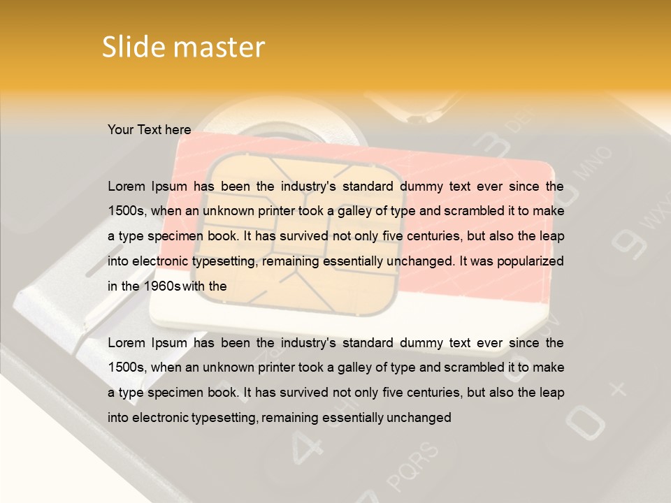 Card Data Detail PowerPoint Template