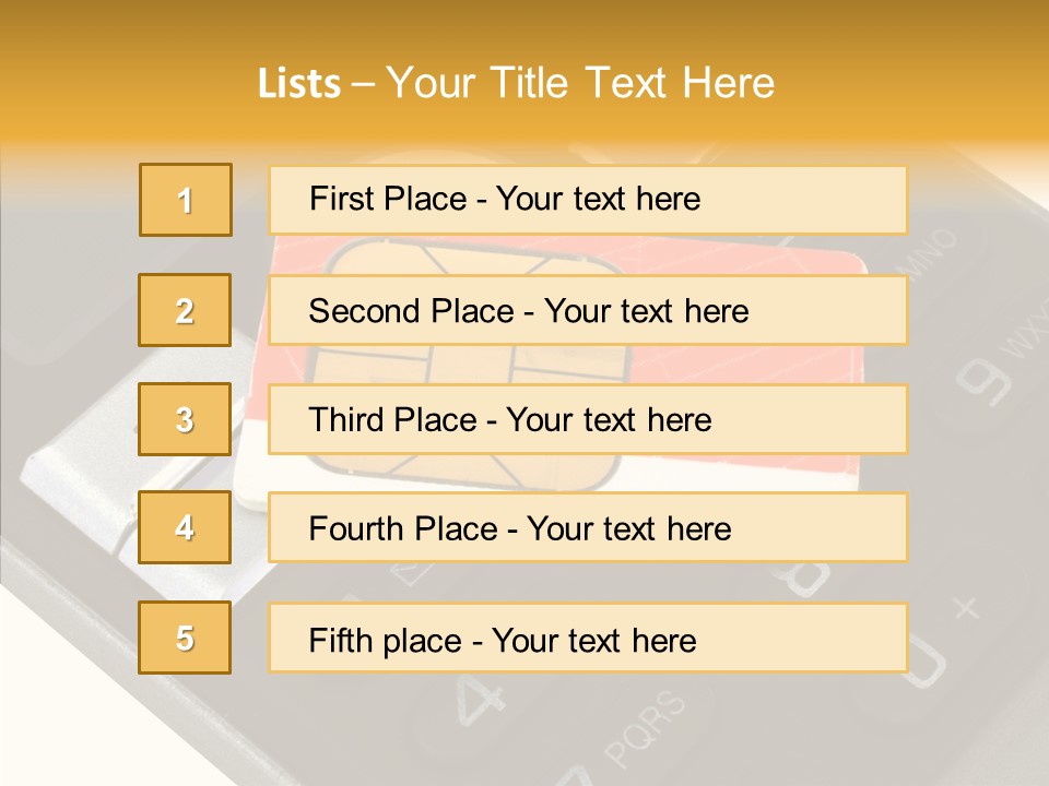 Card Data Detail PowerPoint Template