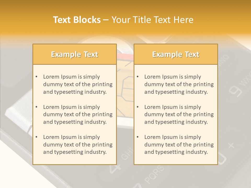 Card Data Detail PowerPoint Template