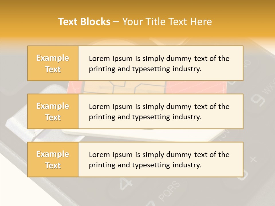 Card Data Detail PowerPoint Template