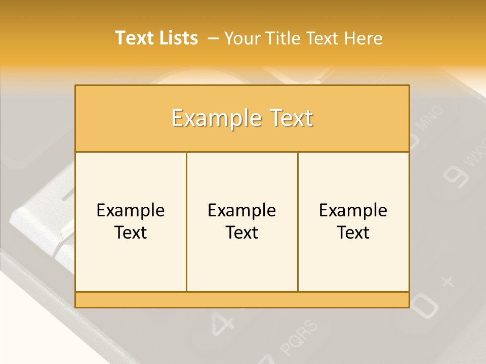 Card Data Detail PowerPoint Template