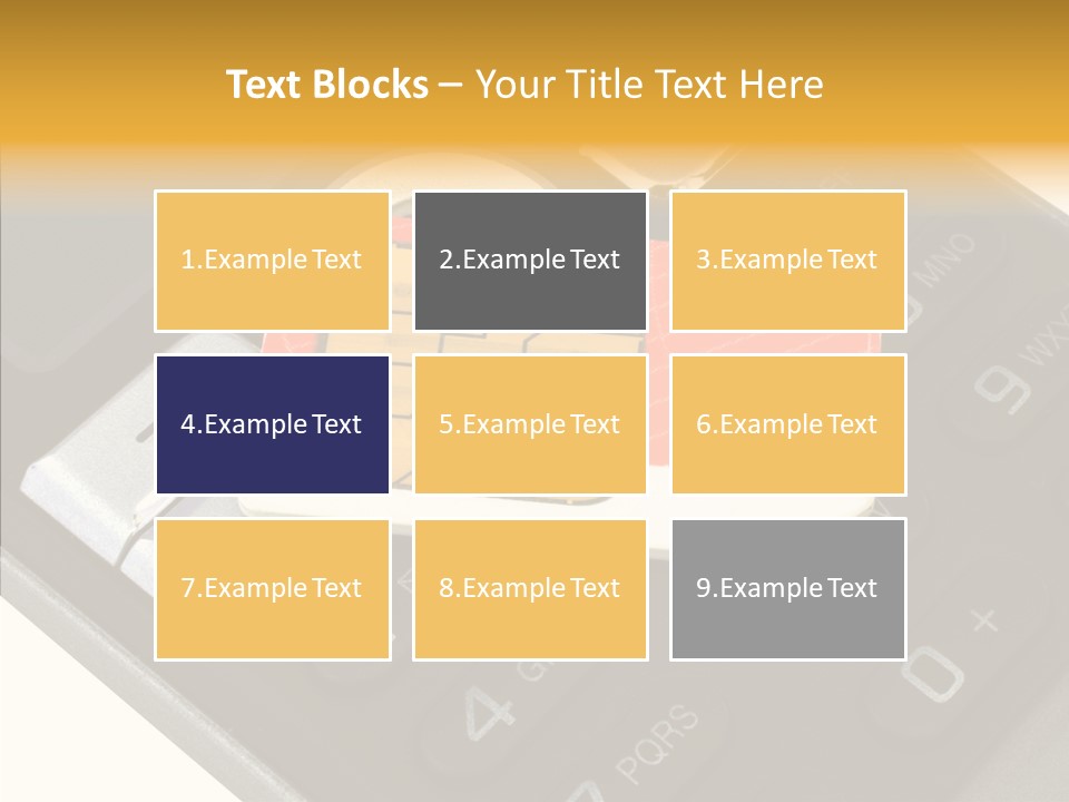 Card Data Detail PowerPoint Template